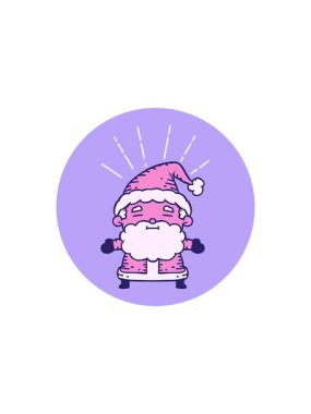 Dövme stili Noel Baba Noel Baba karakterinin satış animasyonu