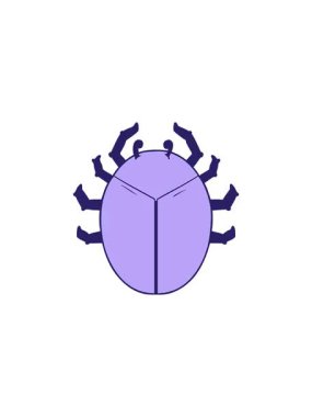 Dev böcek çizgi filminin gösterişli satış animasyonu