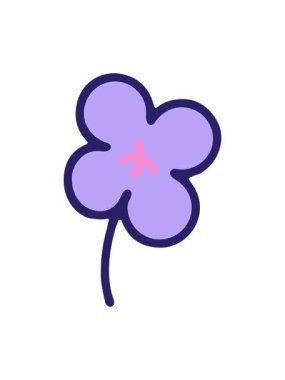 Cesur çiçek tasarımının basınçlı animasyonu