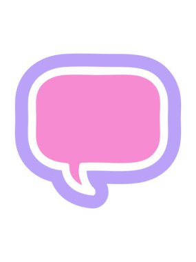 Konuşma baloncuğu simgesinin hareketli canlandırması