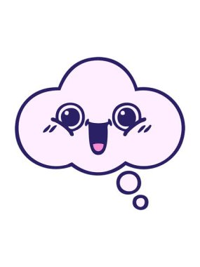 Bir düşünce baloncuğunun karikatürünü salla ve duraklat