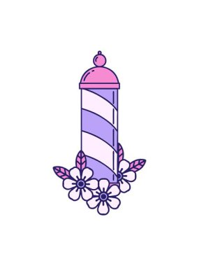 Berber direğinin ikonik dövme şeklindeki karikatürünü salla ve duraklat