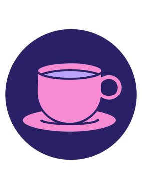 Bir fincan kahvenin dövmeli görüntüsünün hareketli animasyonu