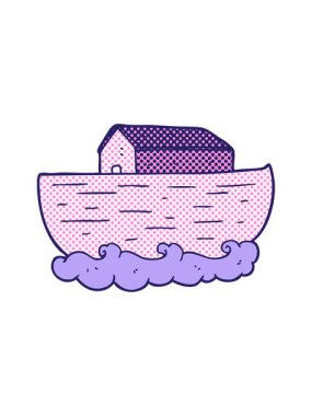 Çizgi film Noah 'ın Gemisi' nin ışık efekti animasyonu