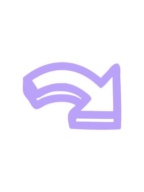 Yön ok sembolü tasarımının hareket animasyonu açılıyor