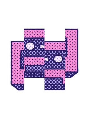 Eski bir kasetin karikatür karalamalarının bölünmüş hareket animasyonu