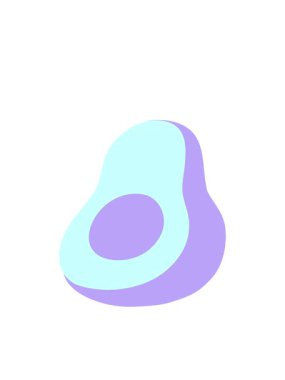 Avokado çizgi filminin hareketli animasyonu