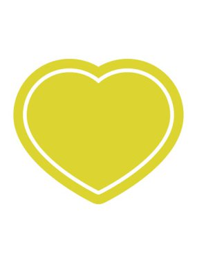 kalp sembolü grafik simgesinin renk animasyonu değişiyor