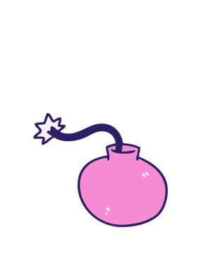 El yapımı çizgi film bombasının animasyonunu genişletiyorum.