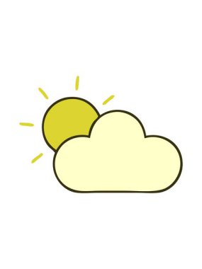 Güneşin parlaklığı ve bulutun renk değişimi