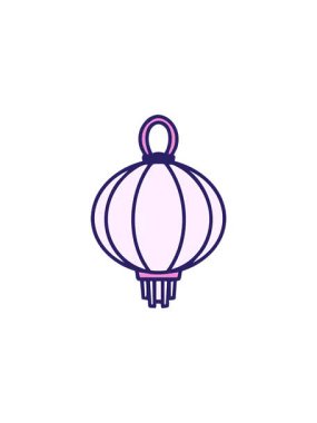 Geleneksel Japon zanaat tarzında asılı bir lambanın satış animasyonu