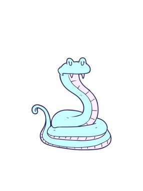 Yılan çiziminin yanıp sönen radyal çizgileri