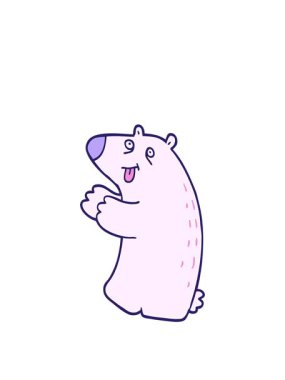 Çizgi film çizgi filmlerinin animasyonunu genişletiyorum. Mutlu ayı.