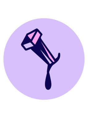 Demir çivi çiziminin neon ışık efekti