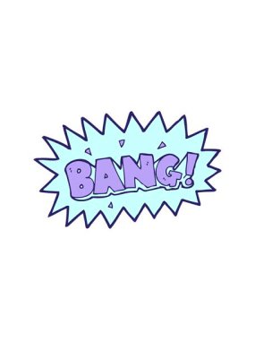 karikatür patlamasının hareketli animasyonu