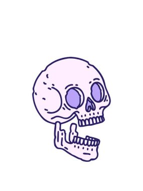 Dövmenin animasyonunu geleneksel kafatası çizim tarzıyla genişletiyorum.