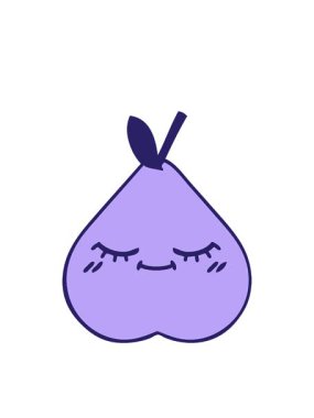 Yanıp sönen radyal çizgiler yeşil armut çizgi filminin animasyonu