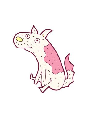 Parlak renkli köpekli çizgi film animasyonunu oynat