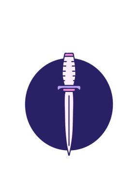 Bir hançerin ikonik dövme şeklindeki görüntüsünün canlandırılması