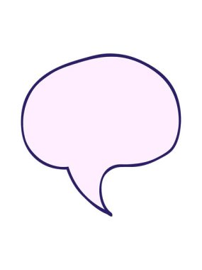 Konuşma baloncuğunun karikatürünün animasyonunu bob ve duraklat