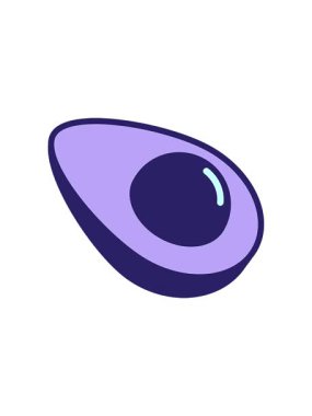 Avokado çizgi filminin yıldız patlaması etkisi animasyonu