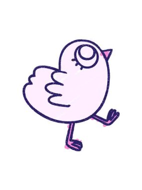 Şirin Kuş Tebeşiri 'nin titreyen hareketli animasyonu