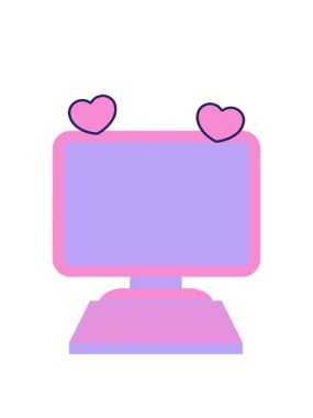 Bilgisayar karikatürünün dönen kalpleri