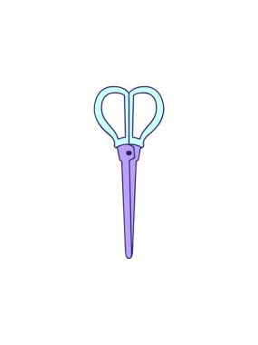 El çizilmiş tuhaf çizgi film makaslarının hareketli animasyonu