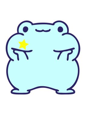 Parlayan yıldızlar bir kurbağa çizgi filminin animasyonunu etkiler.