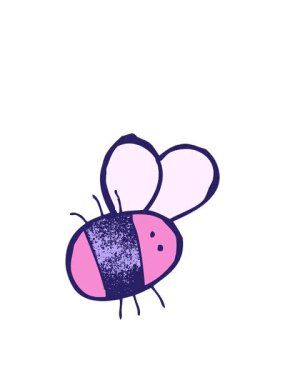 Çizgi film küçük arısının zıplama hareketi