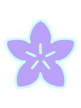 Geleneksel bir Japon çiçeğinin pixelize etkisi