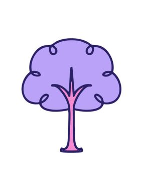 Geleneksel bir Japon kiraz ağacının hareketli animasyonu