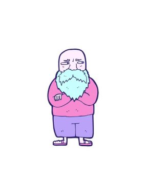 El çizimi çizgi filmin titreşimli animasyonu