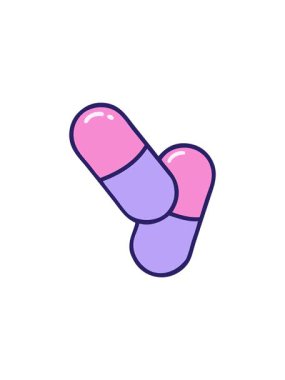 Bir hapın dövme stili görüntüsünün hareketli canlandırması