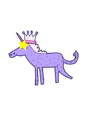 Parıldayan yıldızlar bir tek boynuzlu atın animasyonunu etkiler.