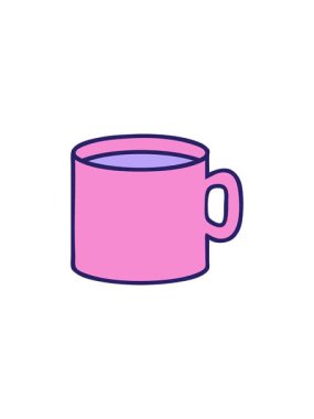 Bir fincan kahvenin ikonik dövme tarzının yıldız patlaması etkisi animasyonu