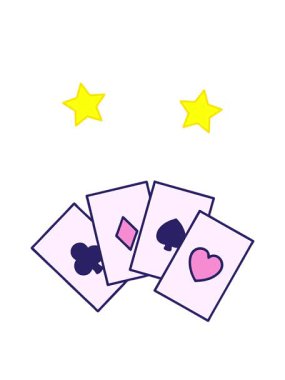 dönen yıldızlar dövme animasyonu geleneksel kart koşusu tarzında