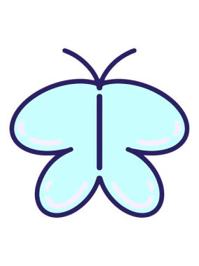 Basit bir kelebek çiziminin animasyonunu salla ve durdur