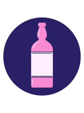 Şişenin ikonik dövme şeklindeki görüntüsünü bob ve duraklat