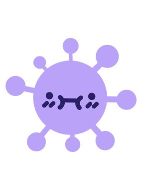 Utanmış virüs görüntüsünün titreşimli hareket animasyonu