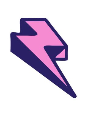 Dövme stili şimşek çizgi filminin animasyonunu renklendir