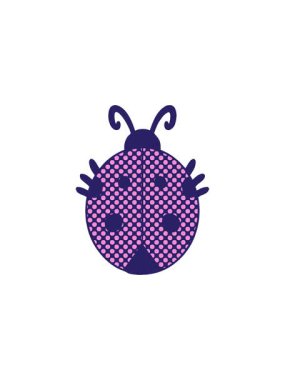 Çizgi film uğur böceği çiziminin bölünme etkisi canlandırması