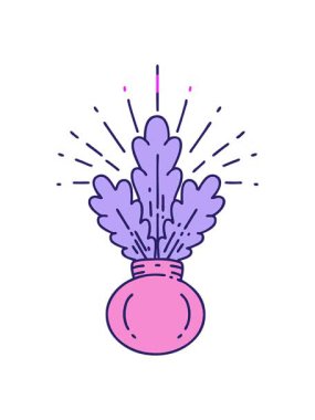 Geleneksel dövmeli ev bitkisinin animasyonunu canlandırın