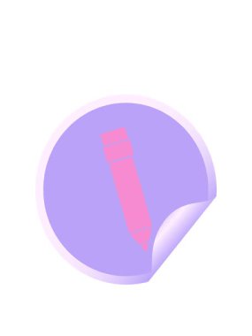 Dairesel soyma sticker 'ının animasyonunu genişletiyorum.