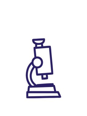 Mikroskop ve kaydırma sembolü simgesinin canlandırılması