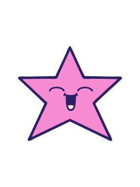 bir yıldız balığının çizgi filminin hareketli animasyonu