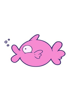 balık çiziminin hareketli animasyonu