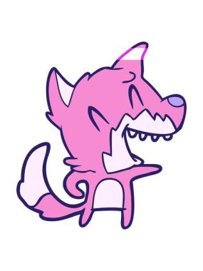 Gülen tilki çizgi filminin animasyonunu canlandırın.