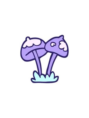 Mantar çizgi filminin gösterişli satış animasyonu