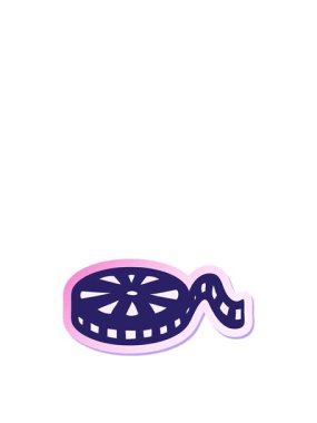 Tatlı bir karikatür makarasının sıçrama hareketli animasyonu